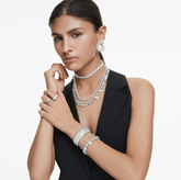 Swar*vski - Millenia Tennis necklace - Octagon cut, White, Rhodium plated - 5705757